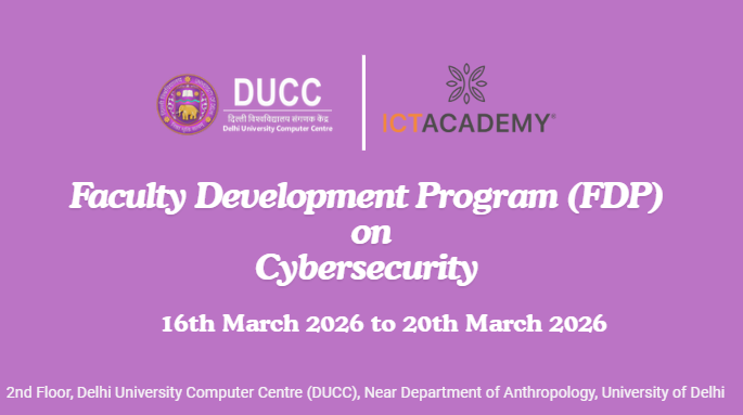 Faculty Development Program on Cybersecurity